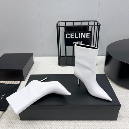 HIGH HEEL 85 MM IN WHITE CALFSKIN