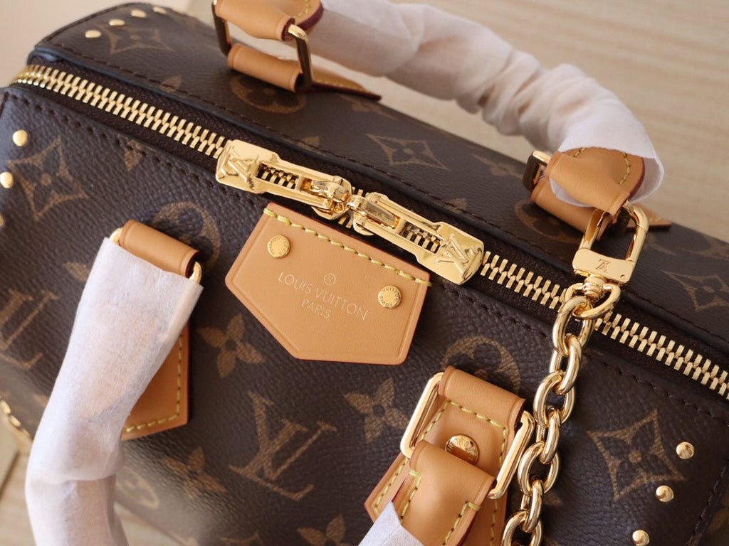 LV 26S SPEEDY TRUNK 20 IN BROWN MONOGRAM CANVAS