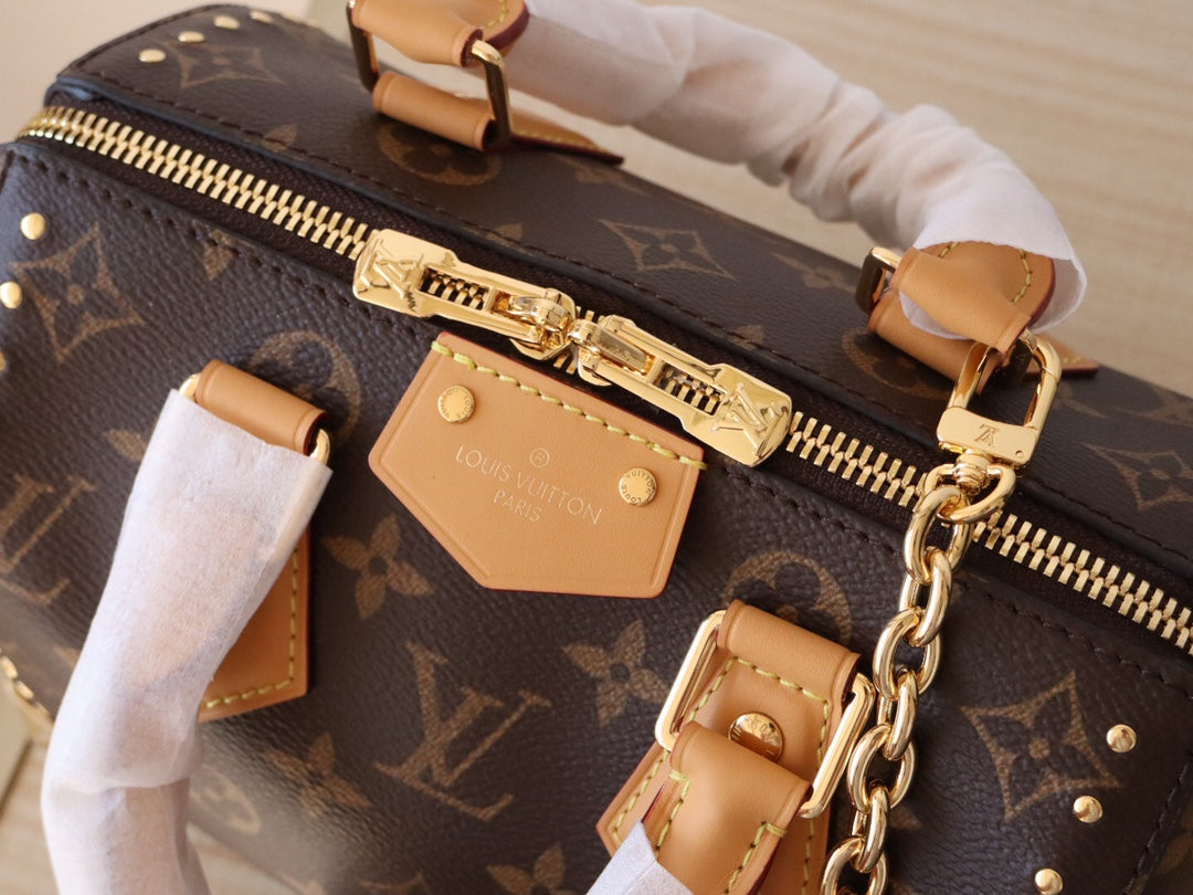 LV 26S SPEEDY TRUNK 20 IN BROWN MONOGRAM CANVAS