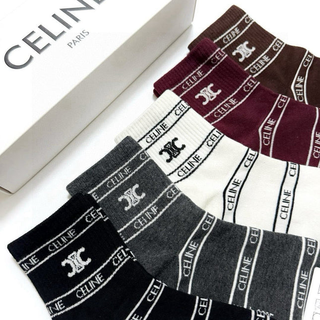 CELINE 26S ANKLE SOCKS 544089 (1 BOX)