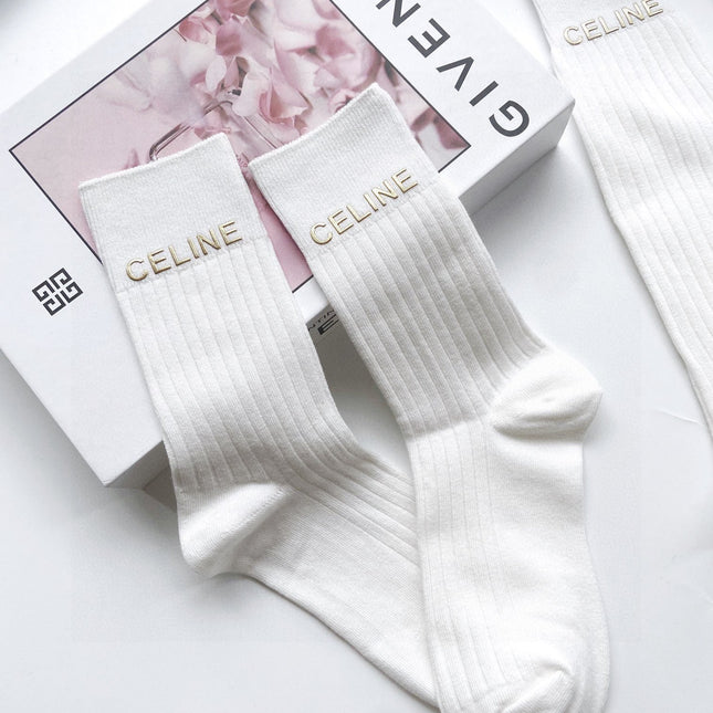 CELINE 26S CREW SOCKS 121818 (1 BOX)
