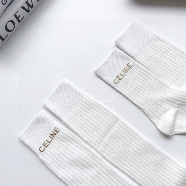CELINE 26S CREW SOCKS 121818 (1 BOX)