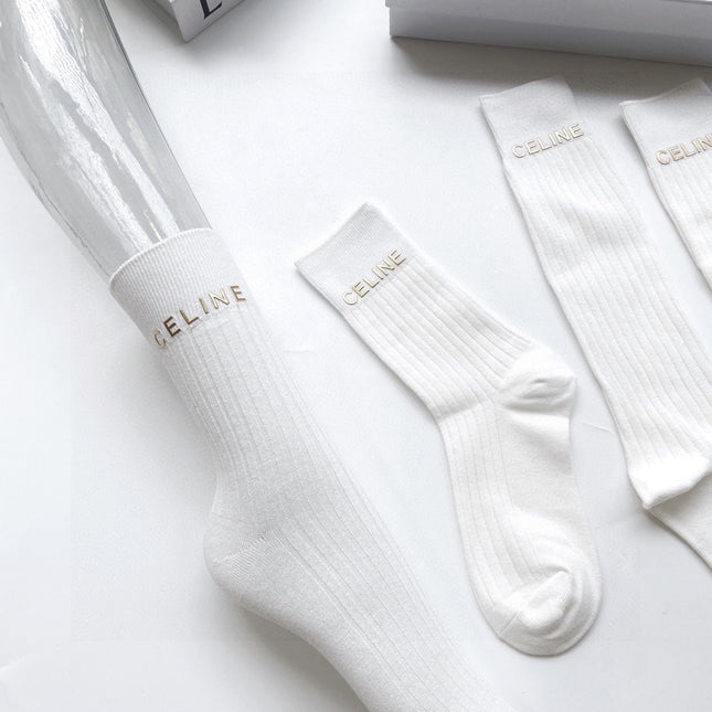 CELINE 26S CREW SOCKS 121818 (1 BOX)