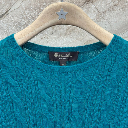 LORO PIANA 26S LONG CABLE-KNIT SWEATER 902