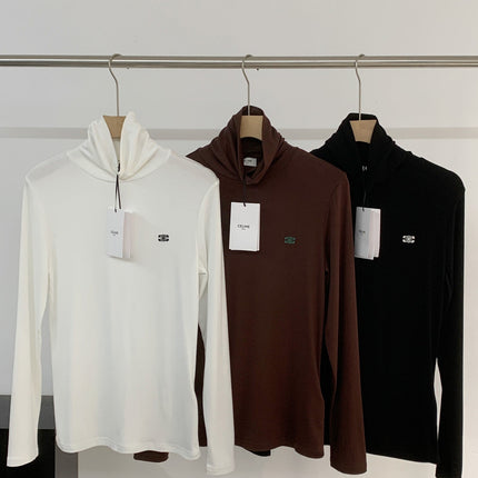 CELINE 25S EMBROIDERED LONG-SLEEVE T-SHIRT 0036