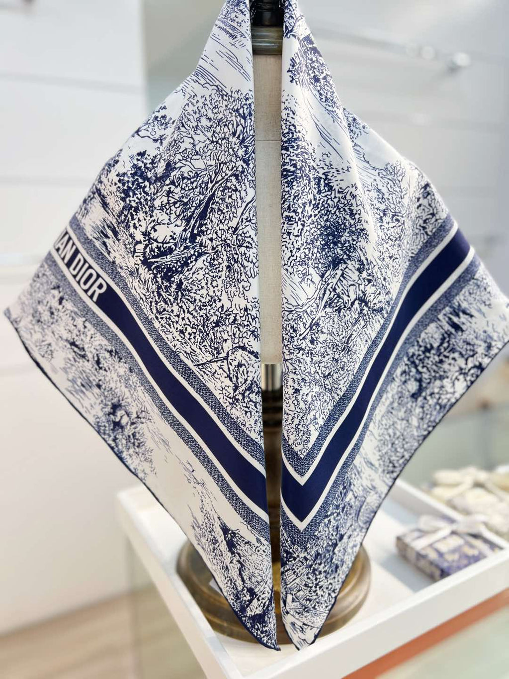 DIOR 26S SCARF 90CM IN SILK 198370