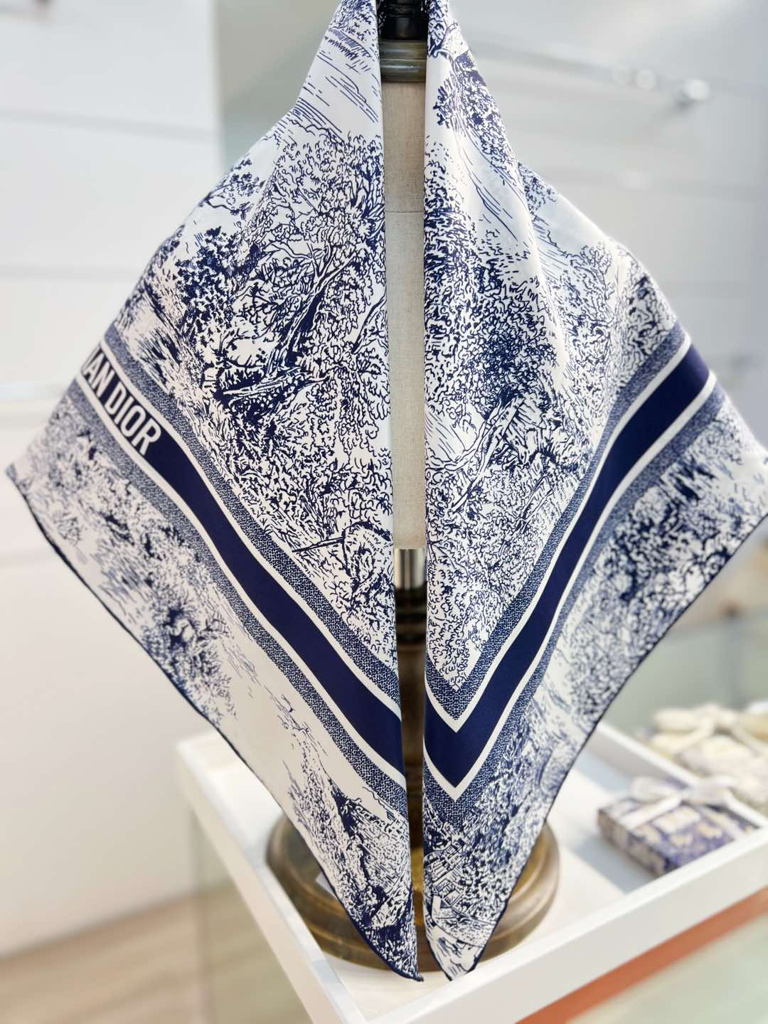 DIOR 26S SCARF 90CM IN SILK 198370