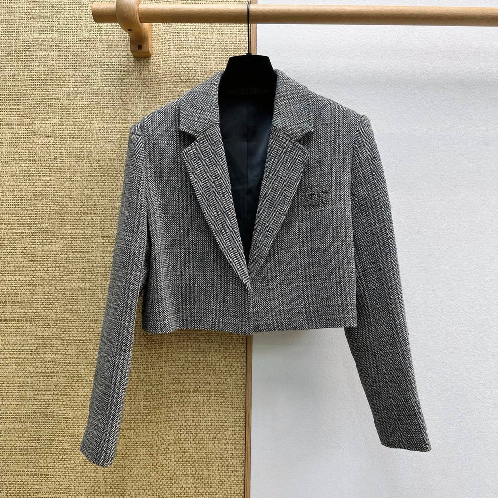 MIUMIU 26S CROPPED BLAZER 941