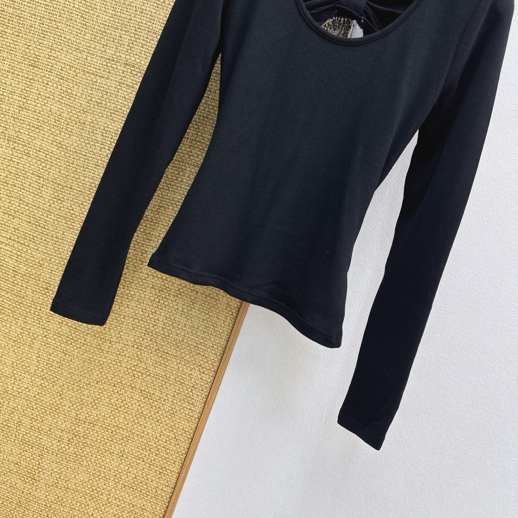 VALENTINO 26S LONG-SLEEVE LACE T-SHIRT STYLE 26