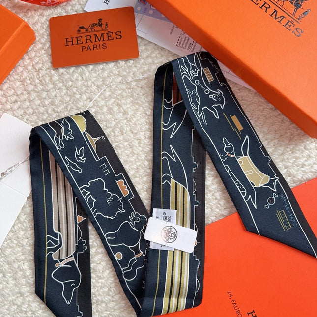 HERMES 26S SCARF 86 IN SILK 309595