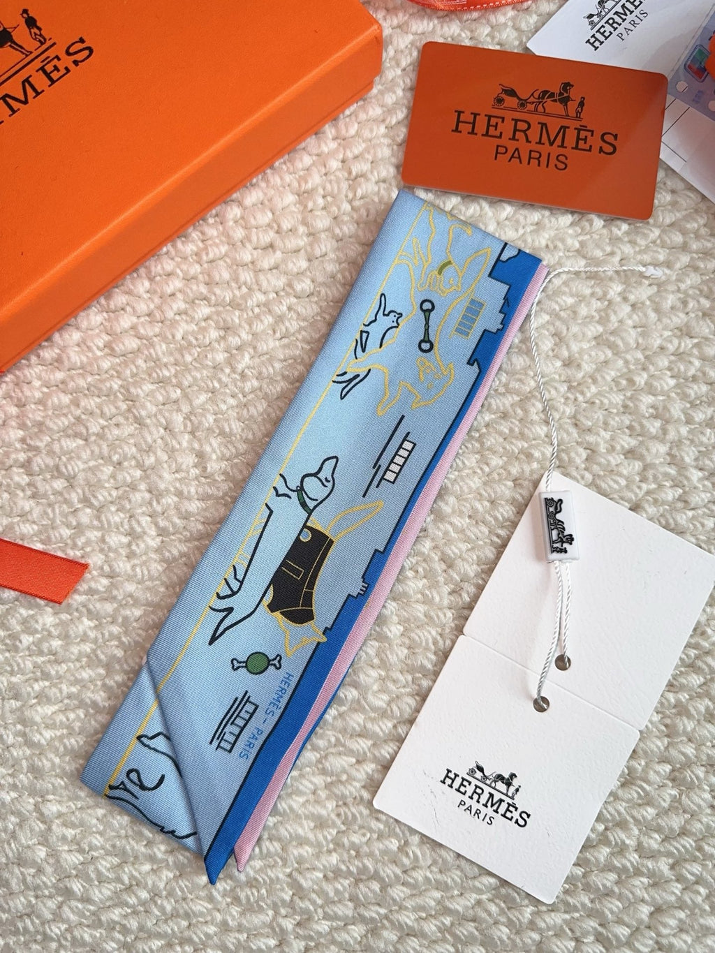 HERMES 26S SCARF 86 IN SILK 309596