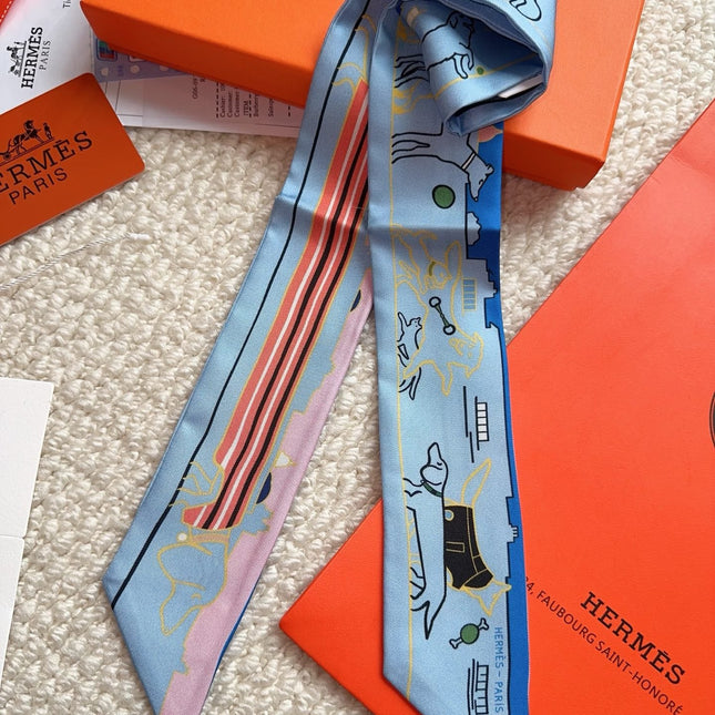HERMES 26S SCARF 86 IN SILK 309596