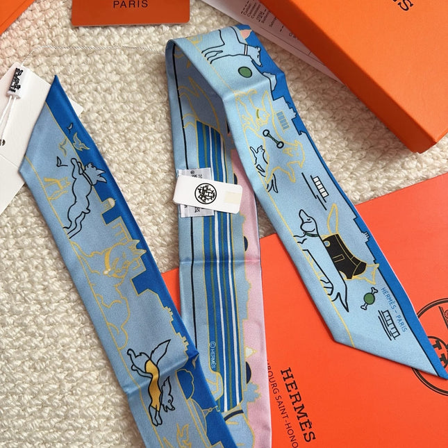 HERMES 26S SCARF 86 IN SILK 309596
