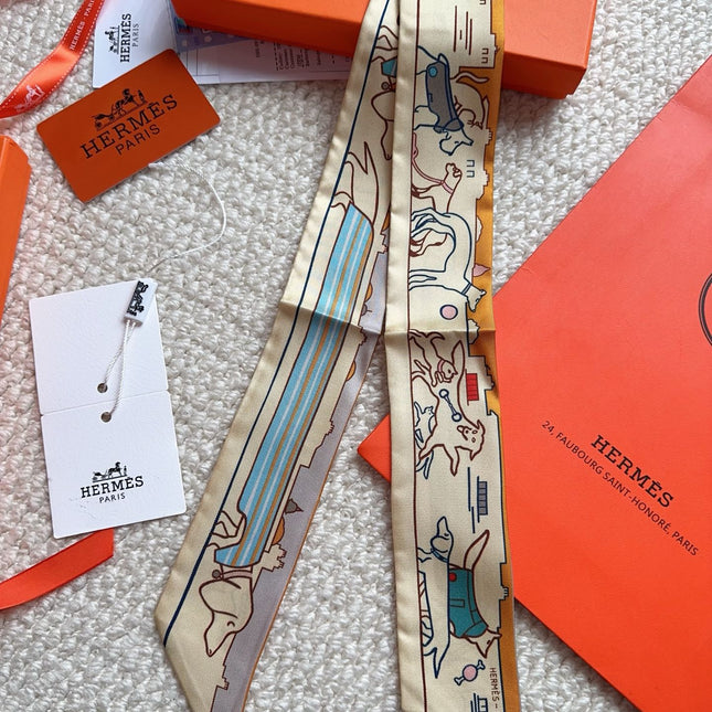HERMES 26S SCARF 86 IN SILK 309598