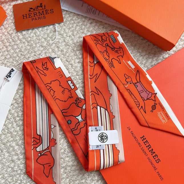 HERMES 26S SCARF 86 IN SILK 309599