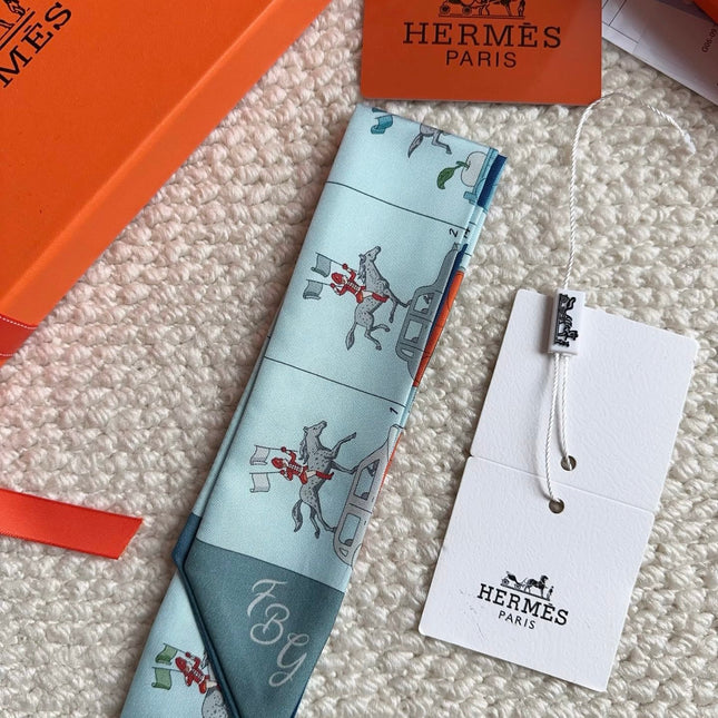 HERMES 26S SCARF 86 IN SILK 309601