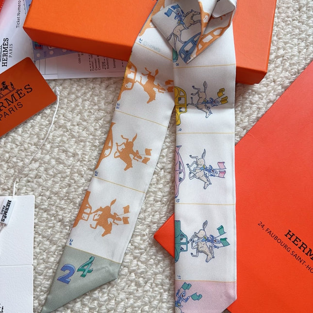HERMES 26S SCARF 86 IN SILK 309603