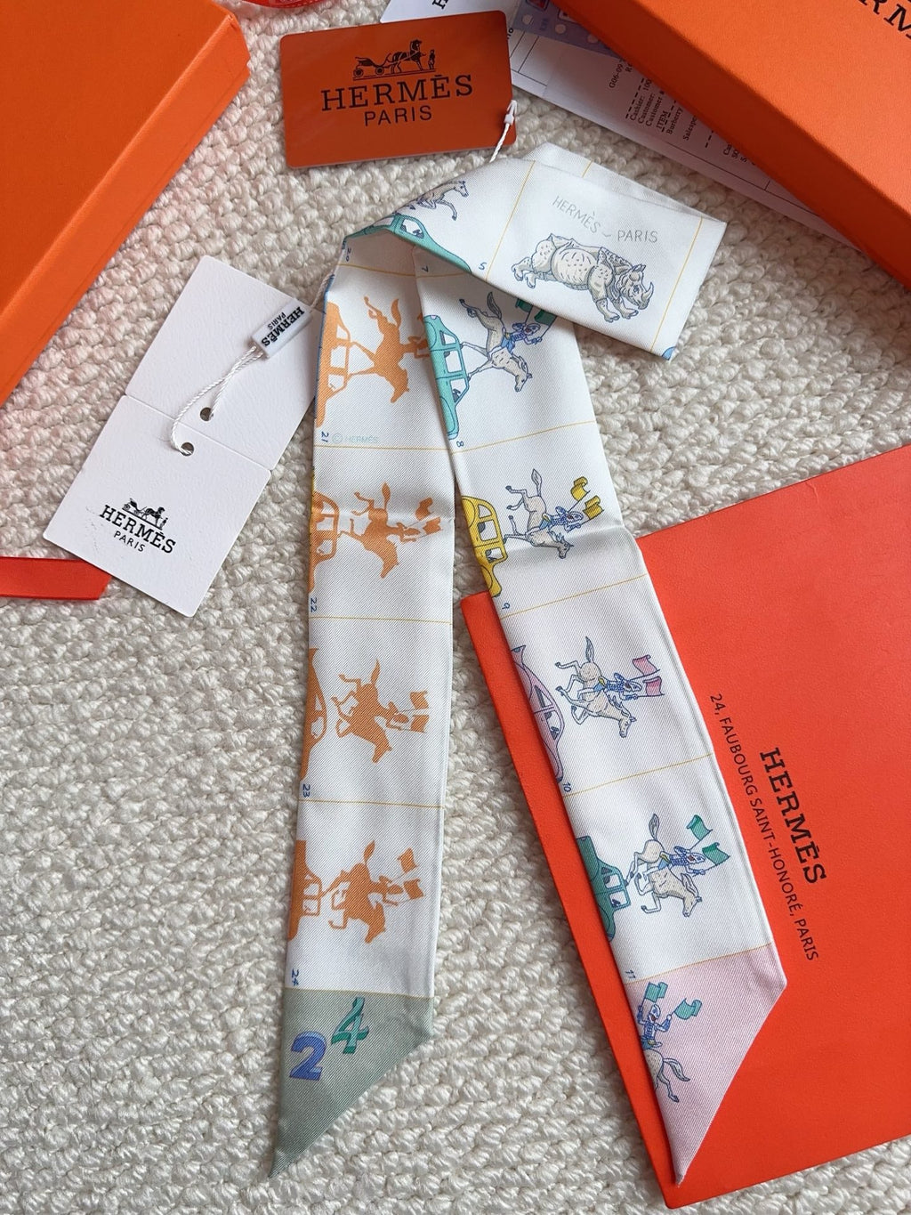 HERMES 26S SCARF 86 IN SILK 309603