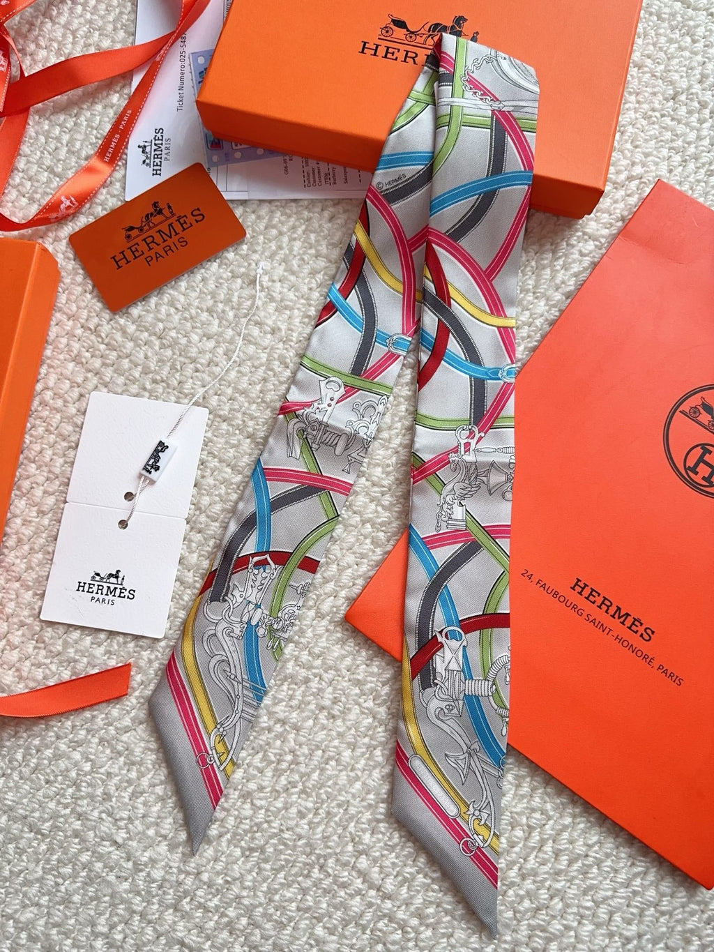 HERMES 26S SCARF 86 IN SILK 309612
