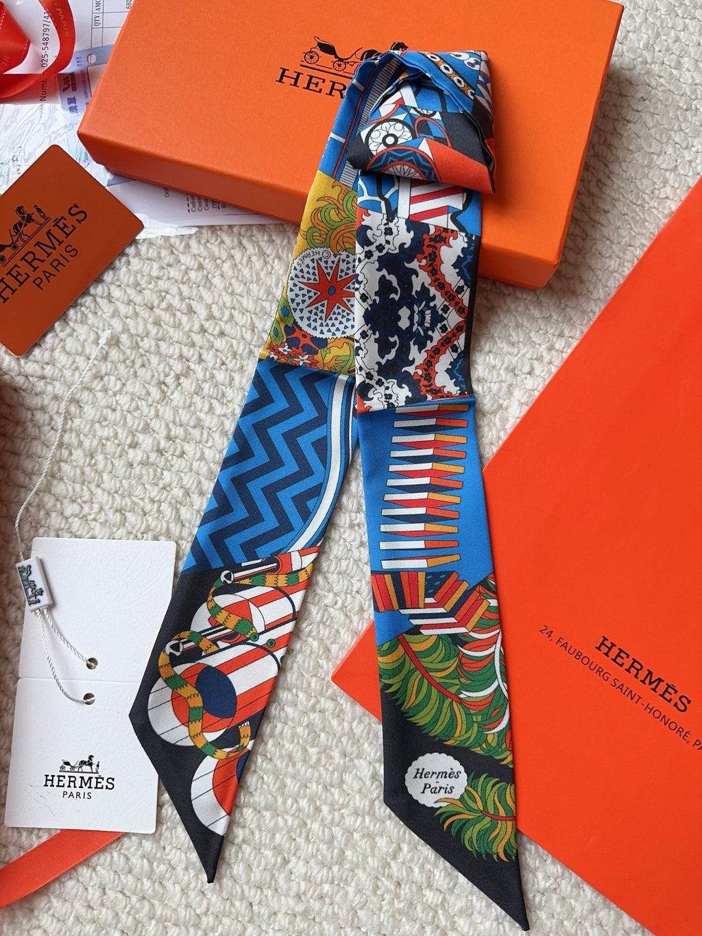 HERMES 26S SCARF 86 IN SILK 309625