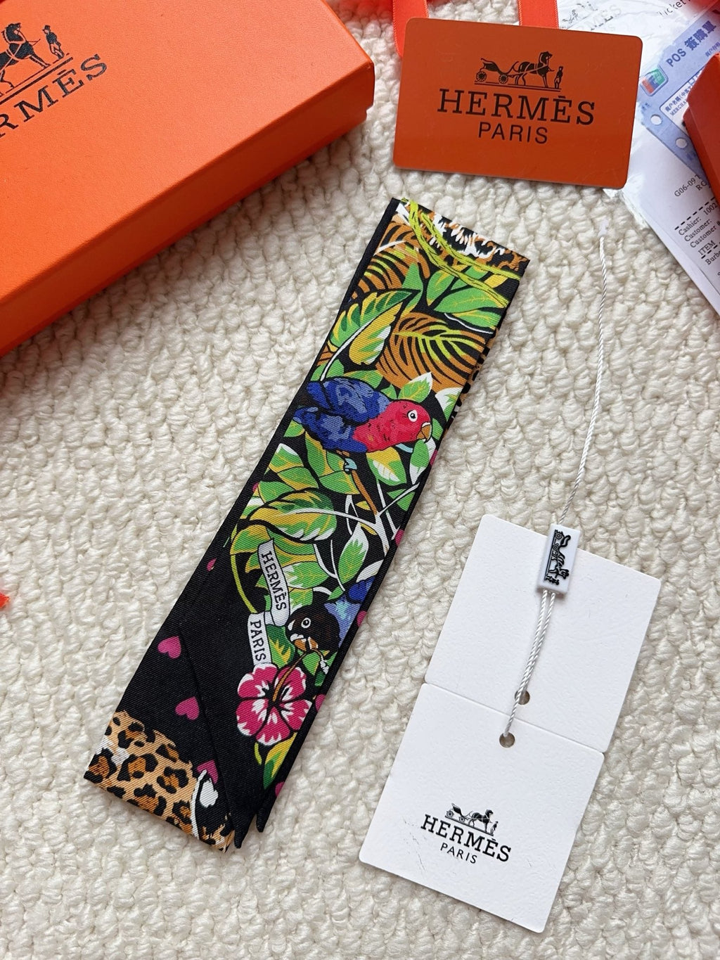 HERMES 26S SCARF 86 IN SILK 309636