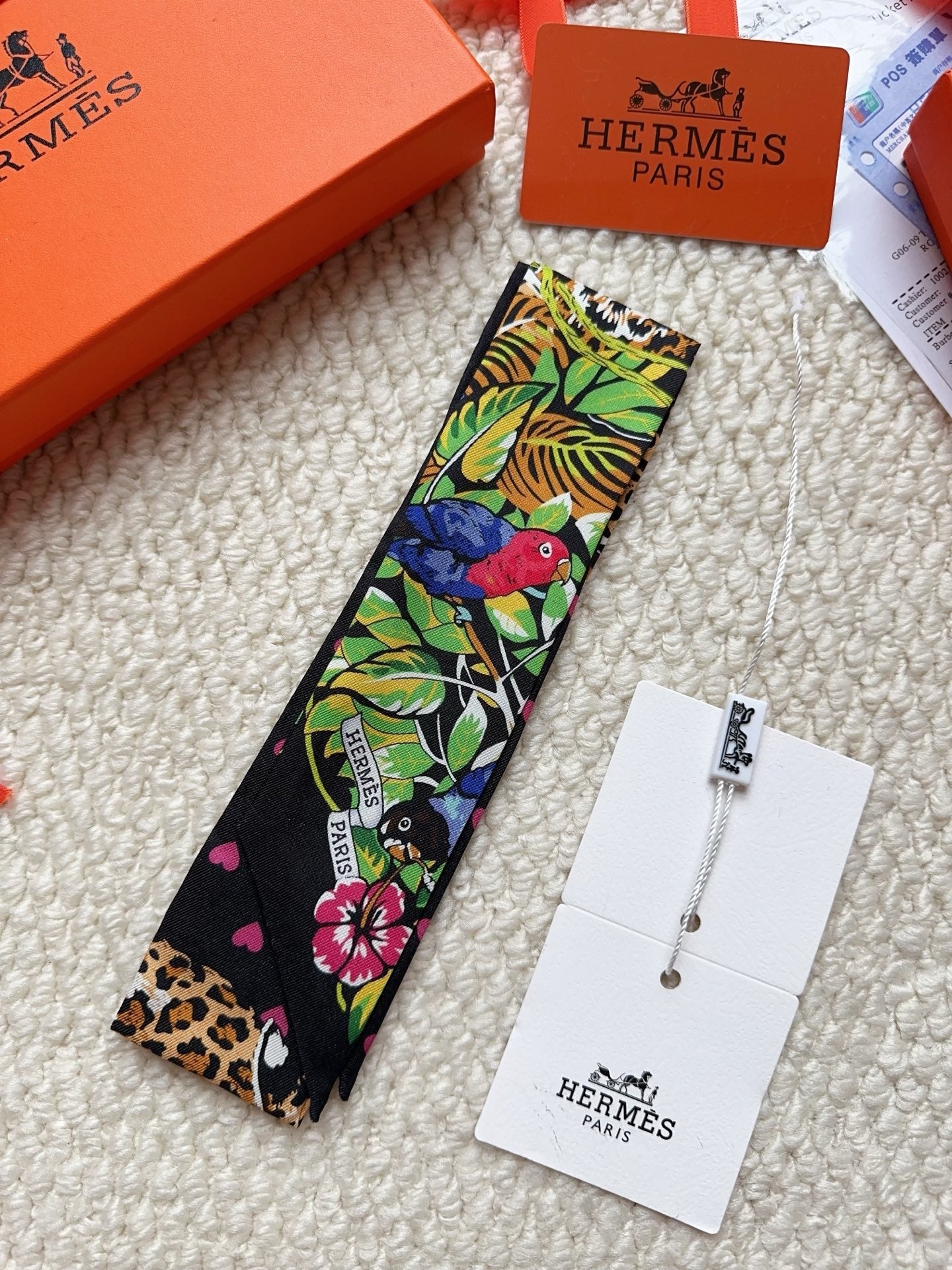 HERMES 26S SCARF 86 IN SILK 309636