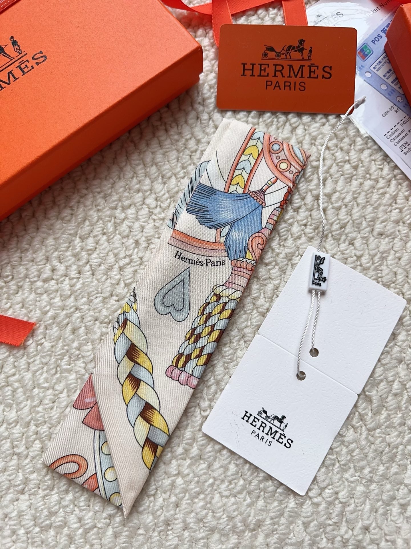 HERMES 26S SCARF 86 IN SILK 309640