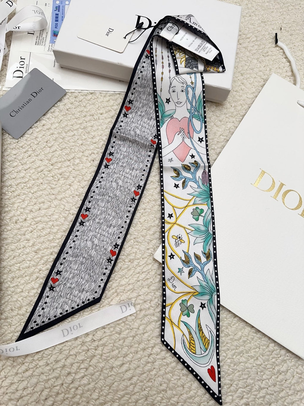 DIOR 26S SCARF 86CM IN SILK 311736