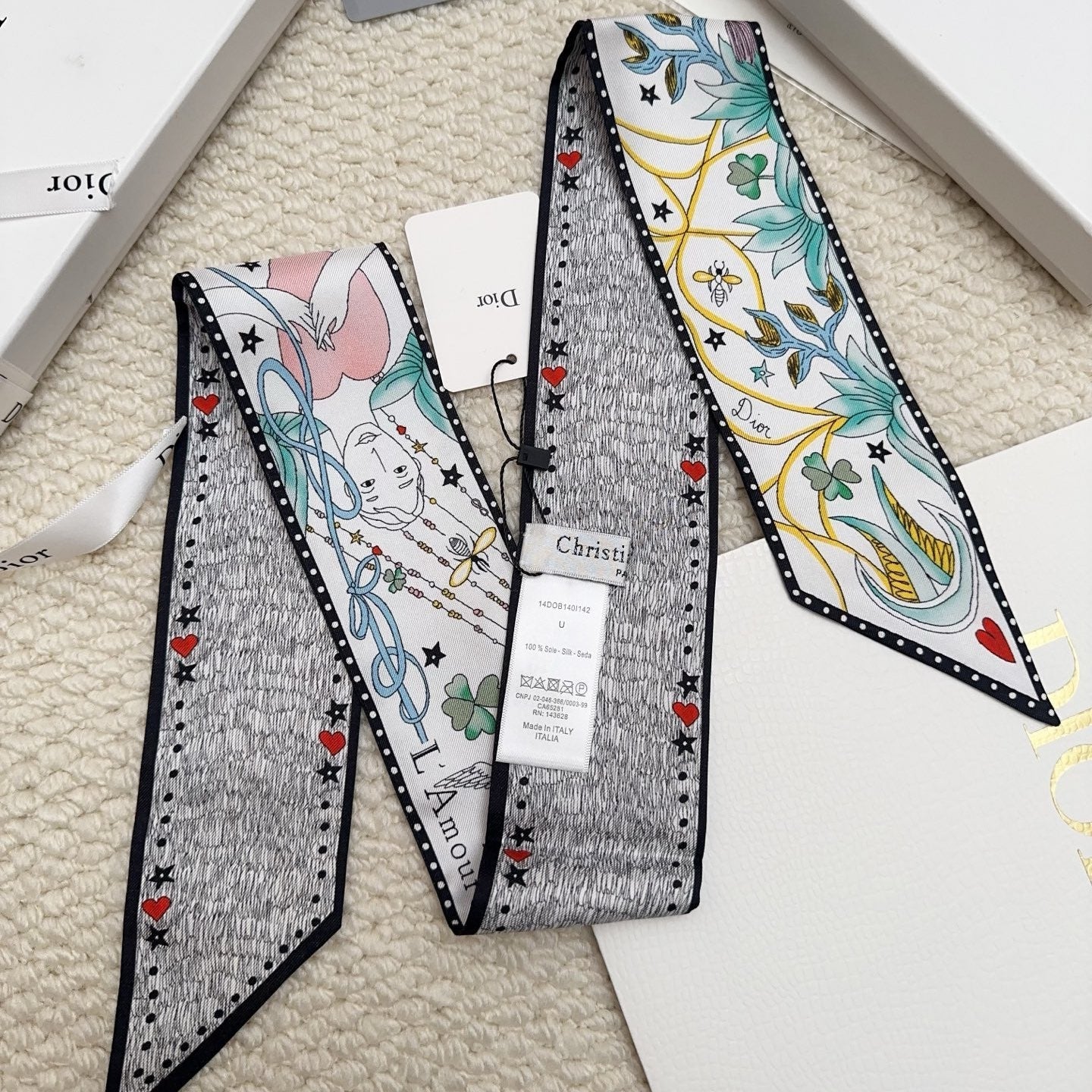DIOR 26S SCARF 86CM IN SILK 311736