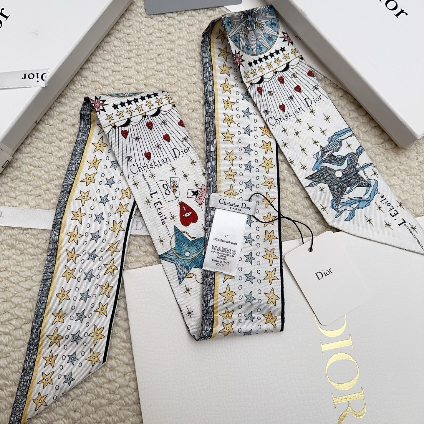 DIOR 26S SCARF 86CM IN SILK 311738