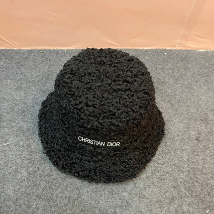 BUCKET HAT IN BLACK FLEECE 436567