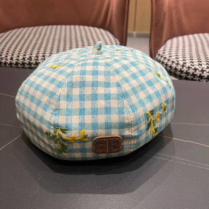 BALENCIAGA 26S PLAID BERET STYLE 7