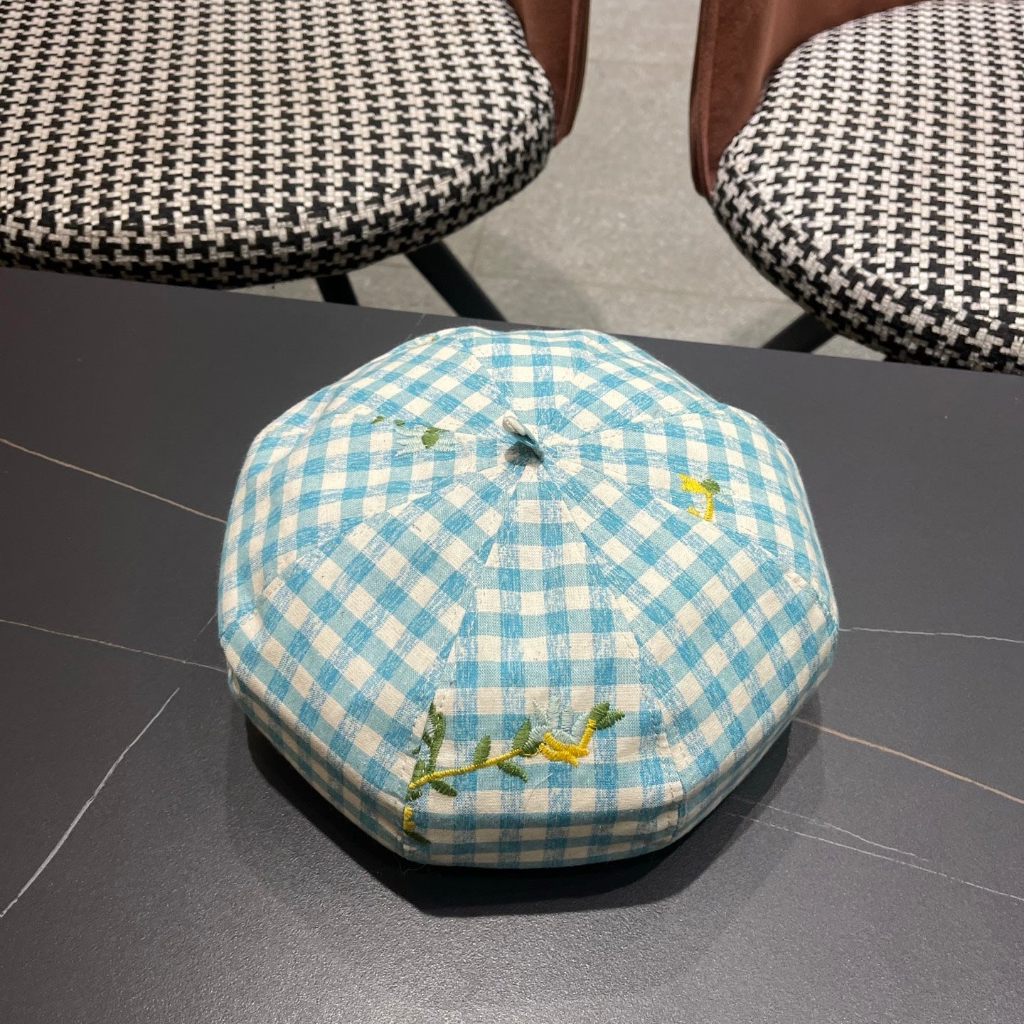 BALENCIAGA 26S PLAID BERET STYLE 7