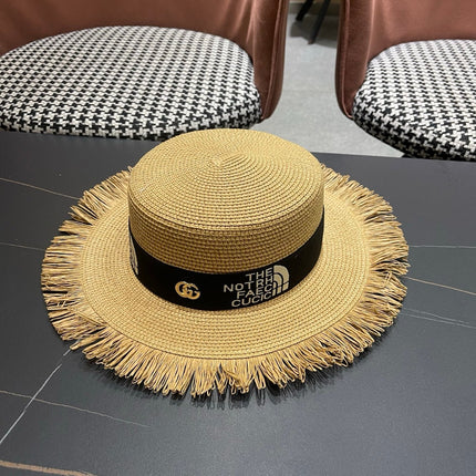 GUCCI 26S WIDE-BRIMMED STRAW HAT STYLE 67