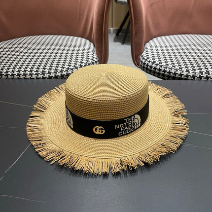 GUCCI 26S WIDE-BRIMMED STRAW HAT STYLE 67