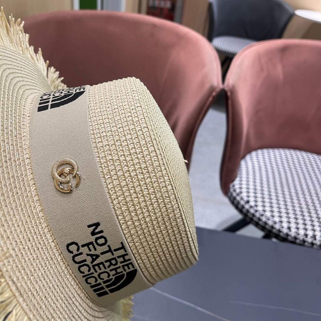 GUCCI 26S WIDE-BRIMMED STRAW HAT STYLE 66