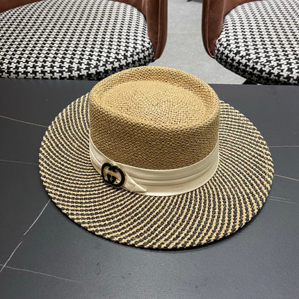 GUCCI 26S WIDE-BRIMMED STRAW HAT 265