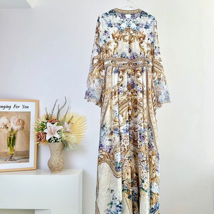 V-NECK MAXI DRESS 266476
