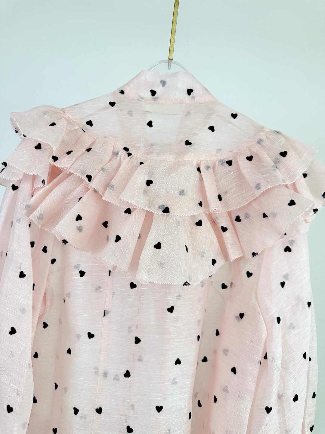 ZIMMERMANN RUFFLED CHIFFON BLOUSE 270155