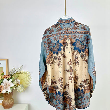 SHIRT ASCENSION OVERSIZED 25S IN SPUN SILK 266328