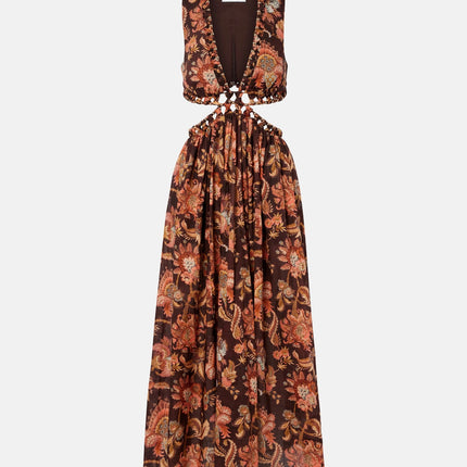 ZIMMERMANN 26S FLORAL CUT OUT MAXI DRESS STYLE 204