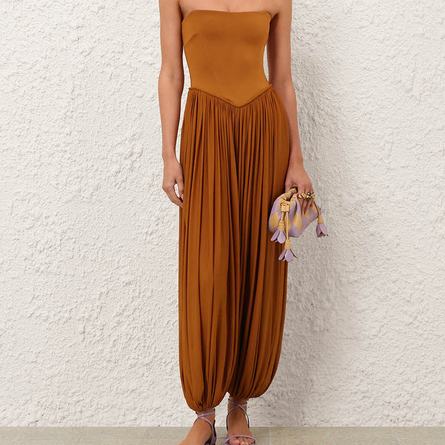 ZIMMERMANN 26S PLEATED HAREM JUMPSUIT STYLE 173
