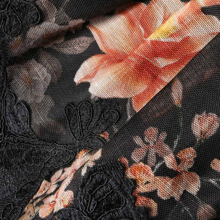 ZIMMERMANN 26S LONG SLEEVE FLORAL LACE BLOUSE STYLE 166