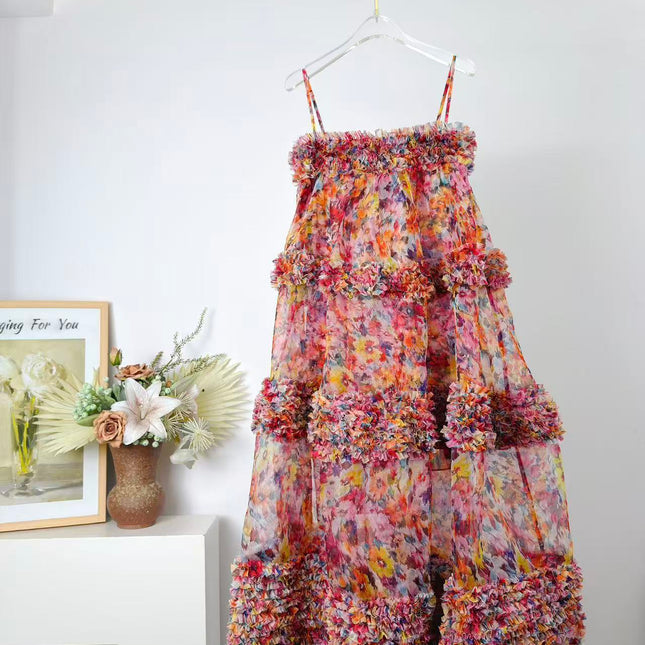 ZIMMERMANN 26S RUFFLED TIERED MAXI DRESS 301