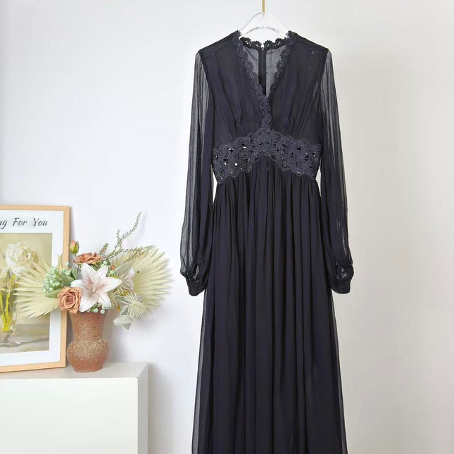 ZIMMERMANN 26S V-NECK MAXI DRESS 300