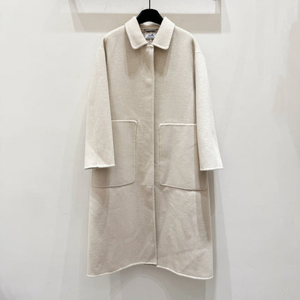 HERMES 25S LONG CASHMERE COAT 154
