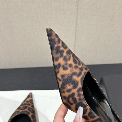 SL CHERISH LEOPARD SLINGBACK AMBER CANVAS
