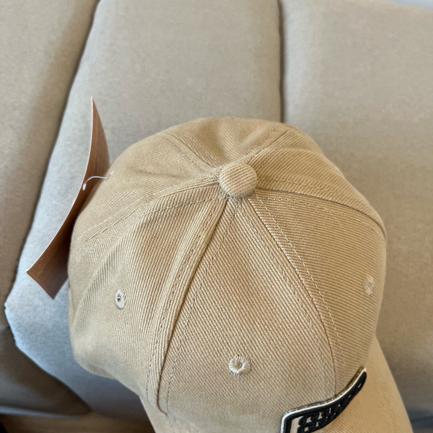 MIUMIU BASEBALL CAP IN BEIGE KHAKI FABRIC STYLE 3