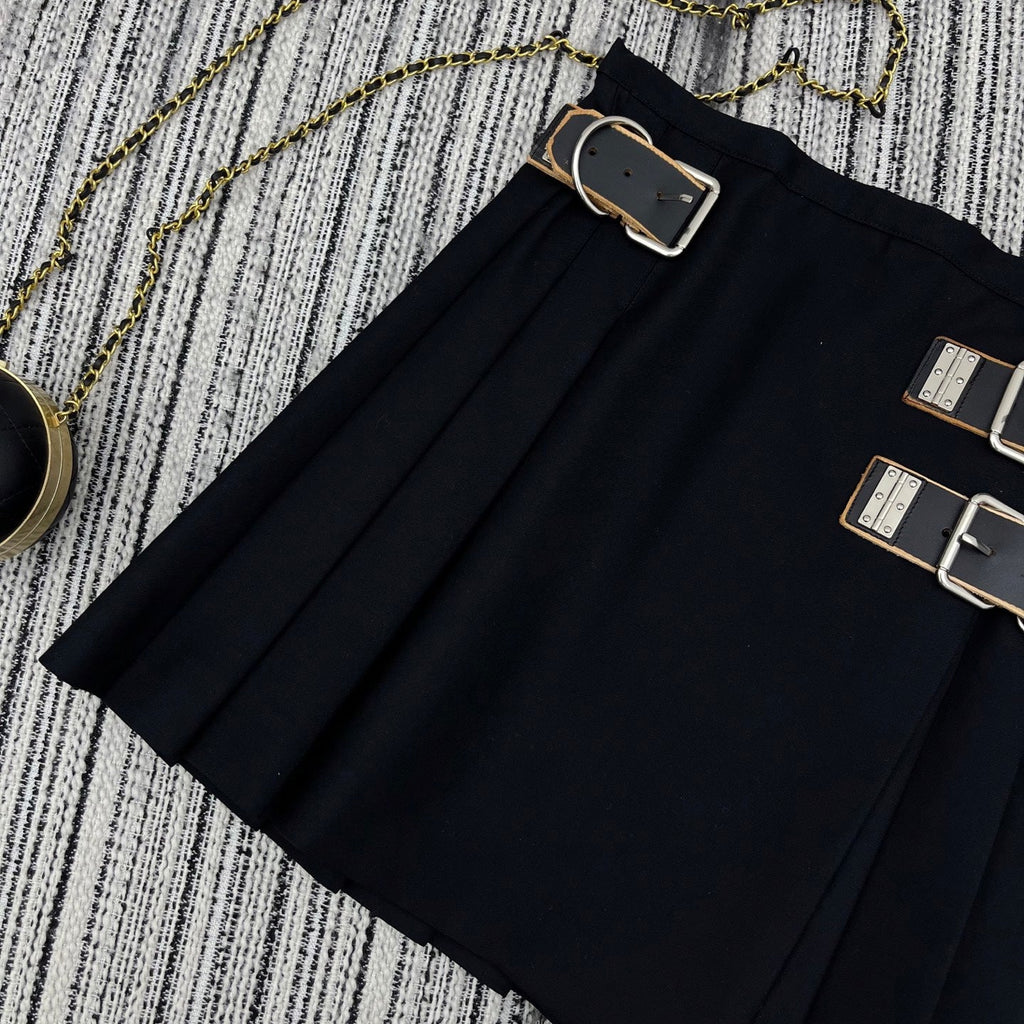 PRADA 25S PLEATED MINI SKIRT 345