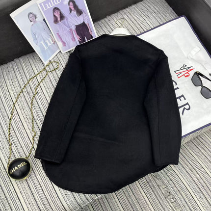 MONCLER 25S REVERSIBLE KNIT JACKET WITH A ROUND NECK 190